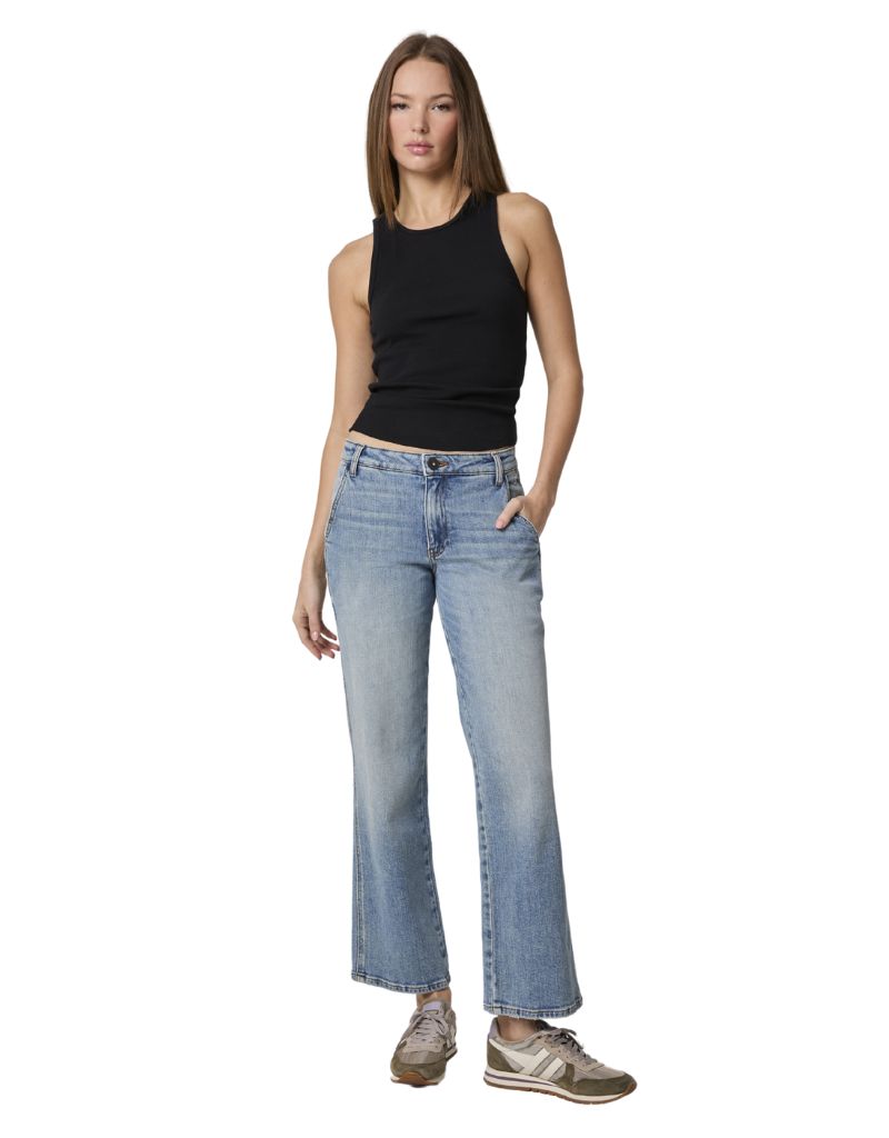 Stan Slash Front Pockets Straight Leg Medium Ashland Wash