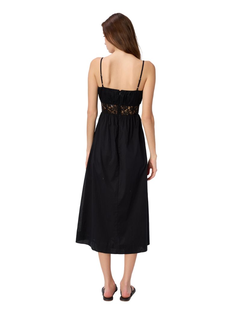 Octavia Cotton Dress Black