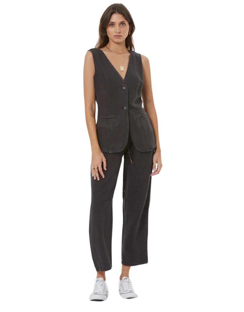 Barret Barrel Pant Pigment Black Olive