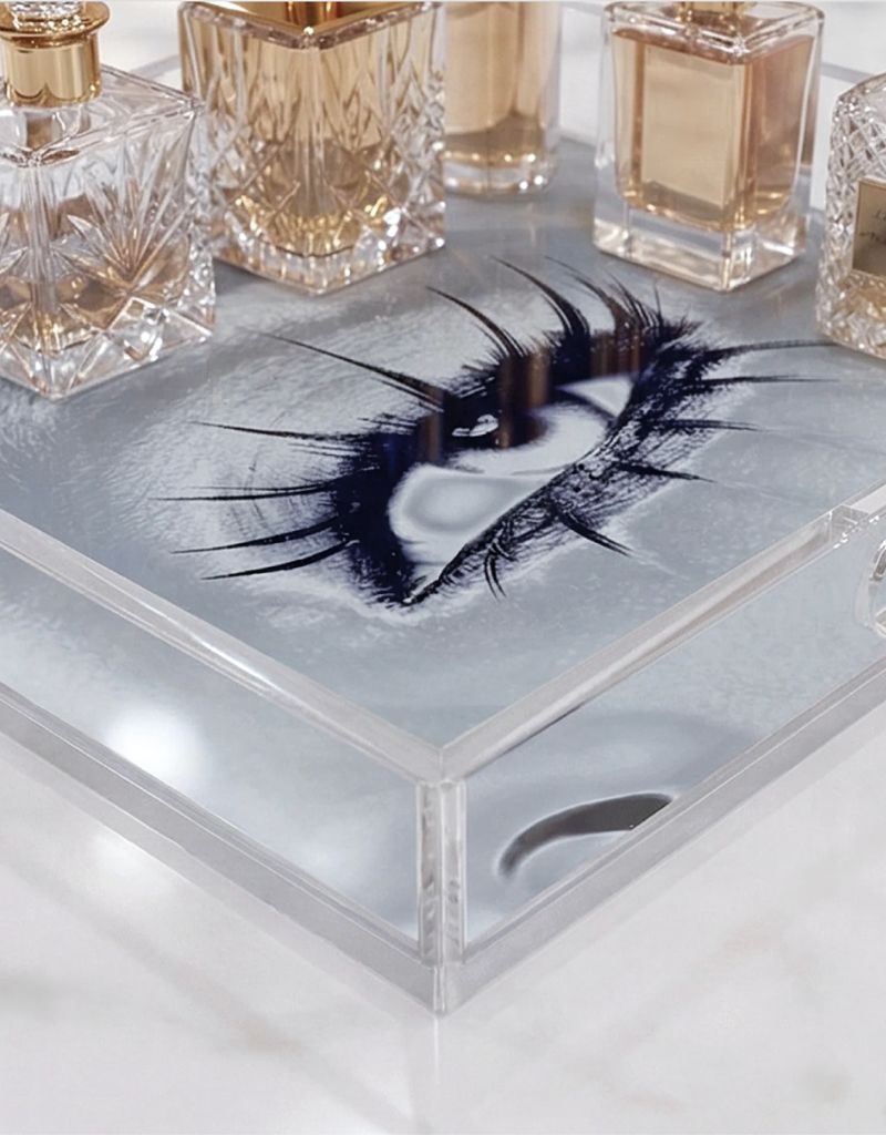 Midnight Eye Acrylic Square 12" Tray