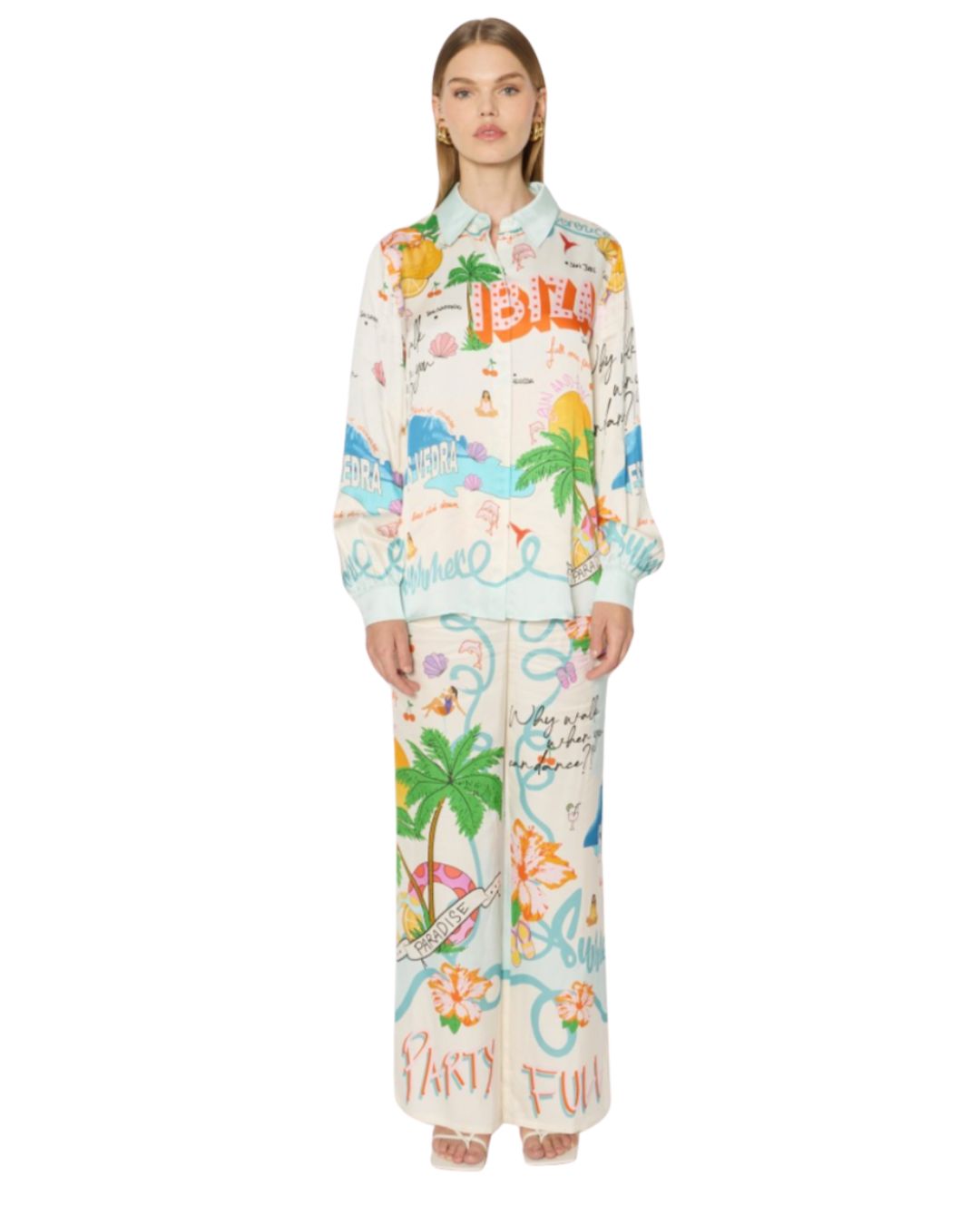 Cali Full Moon Flowing Shirt Multico