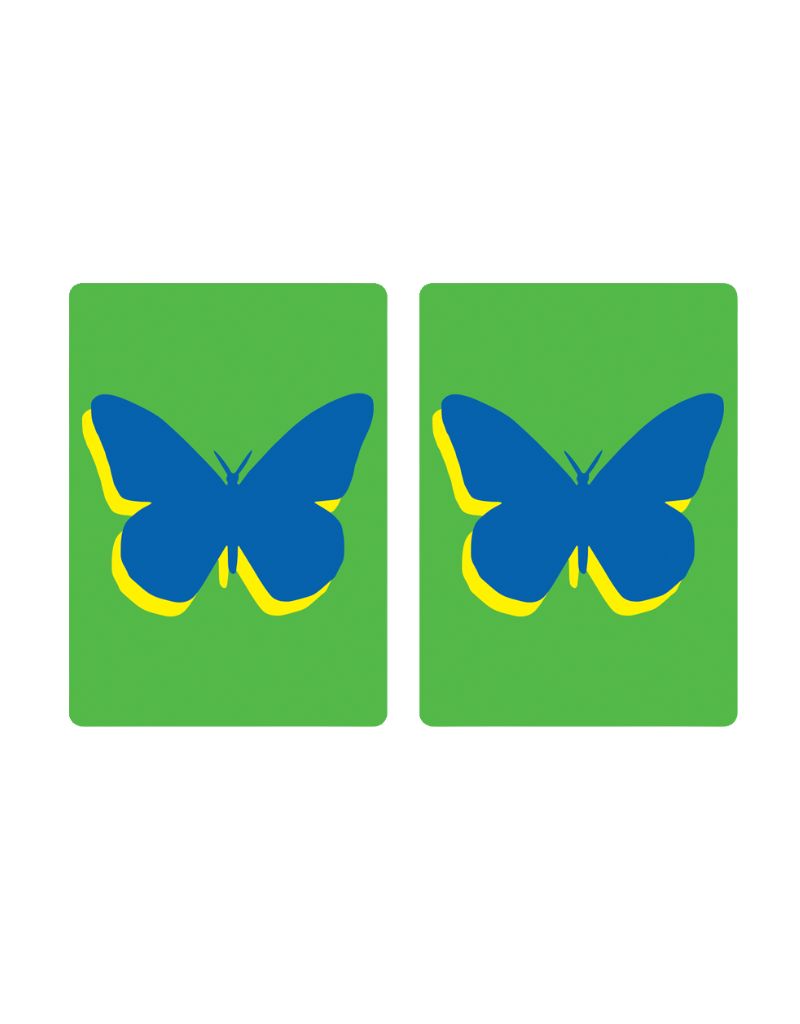 Playing Cards Plastic PVC Blue Butterfly