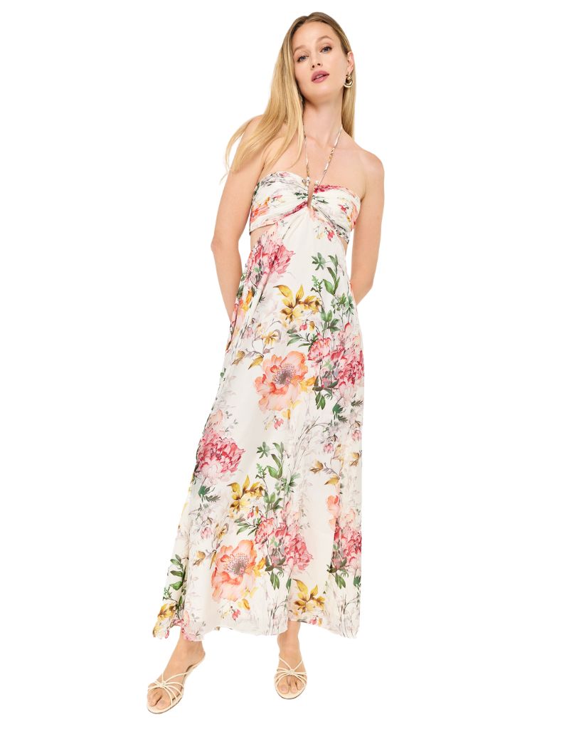 Calliope Chiffon Maxi Dress Summer Solstice