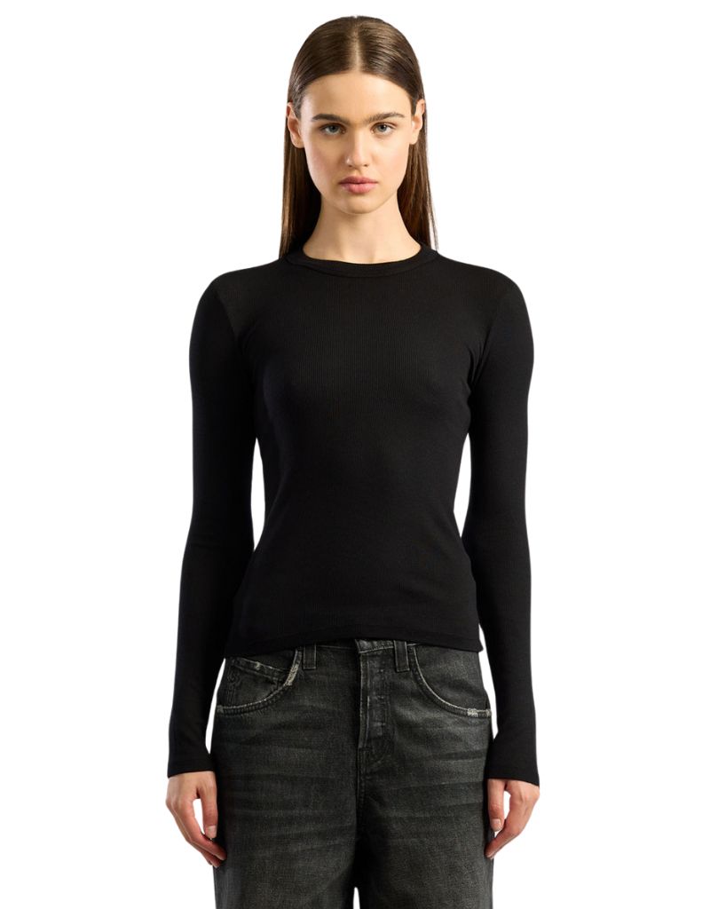 Verona Crew Shirt Jet Black