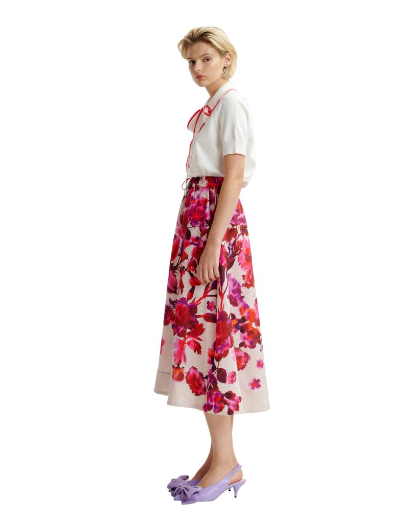 Harbour Wide A Line Skirt Combo 3 Off White