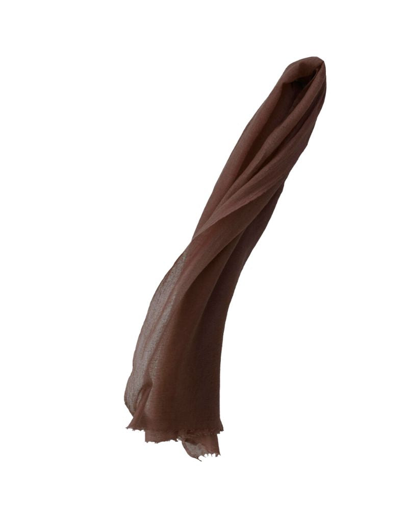 Cashmere Whisper Featherweight Stole Scarf Chocolate