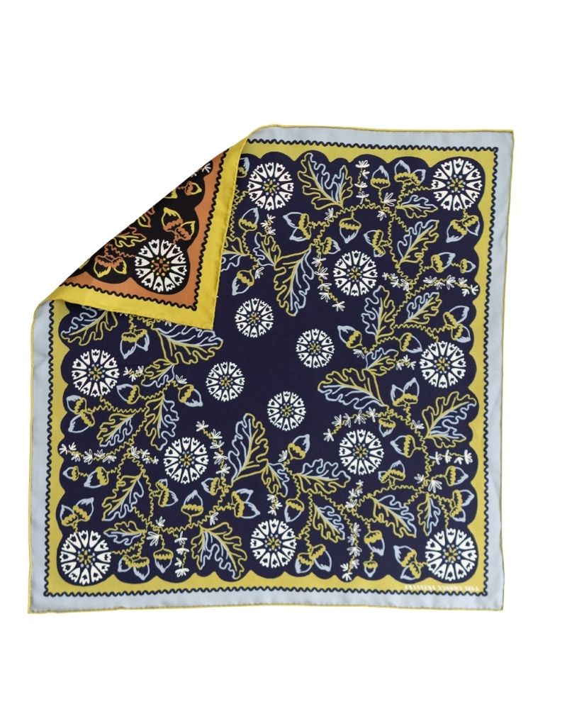 Twofer Silk Scarf Acorn