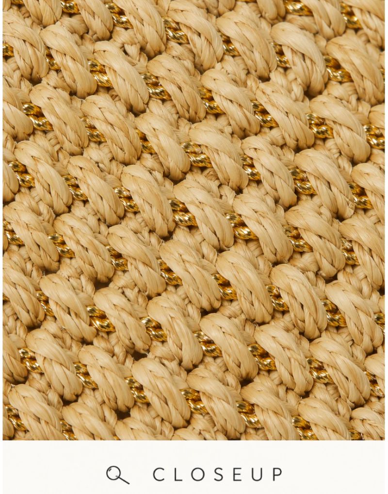 Carrera Hat in Natural & Gold