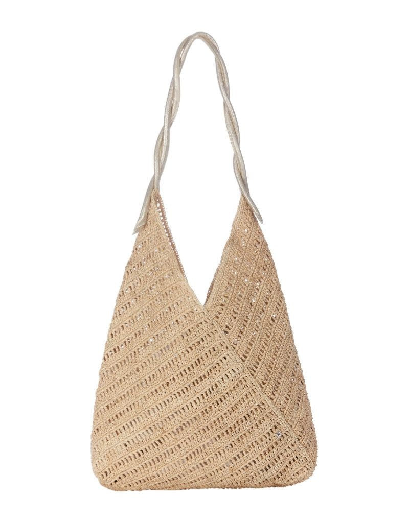 Panama Tote Lux Natural Silver