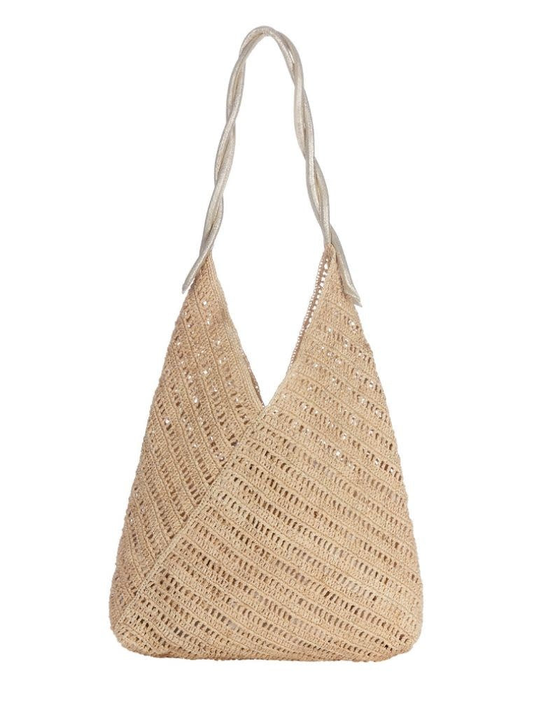 Panama Tote Lux Natural Silver