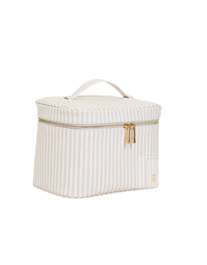 Luxe Vanity Train Case Pimlico Stripe Sand