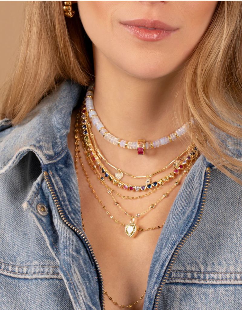 Clear Opal Pukka Necklace