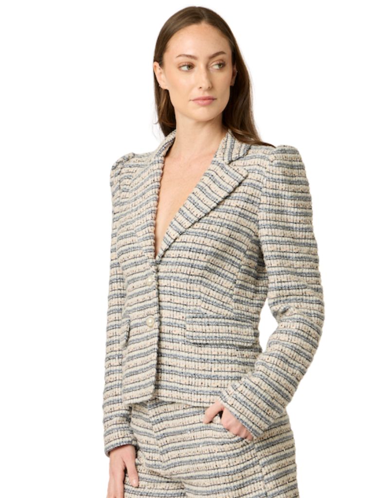 Marilou Blazer Blue Pink Multi