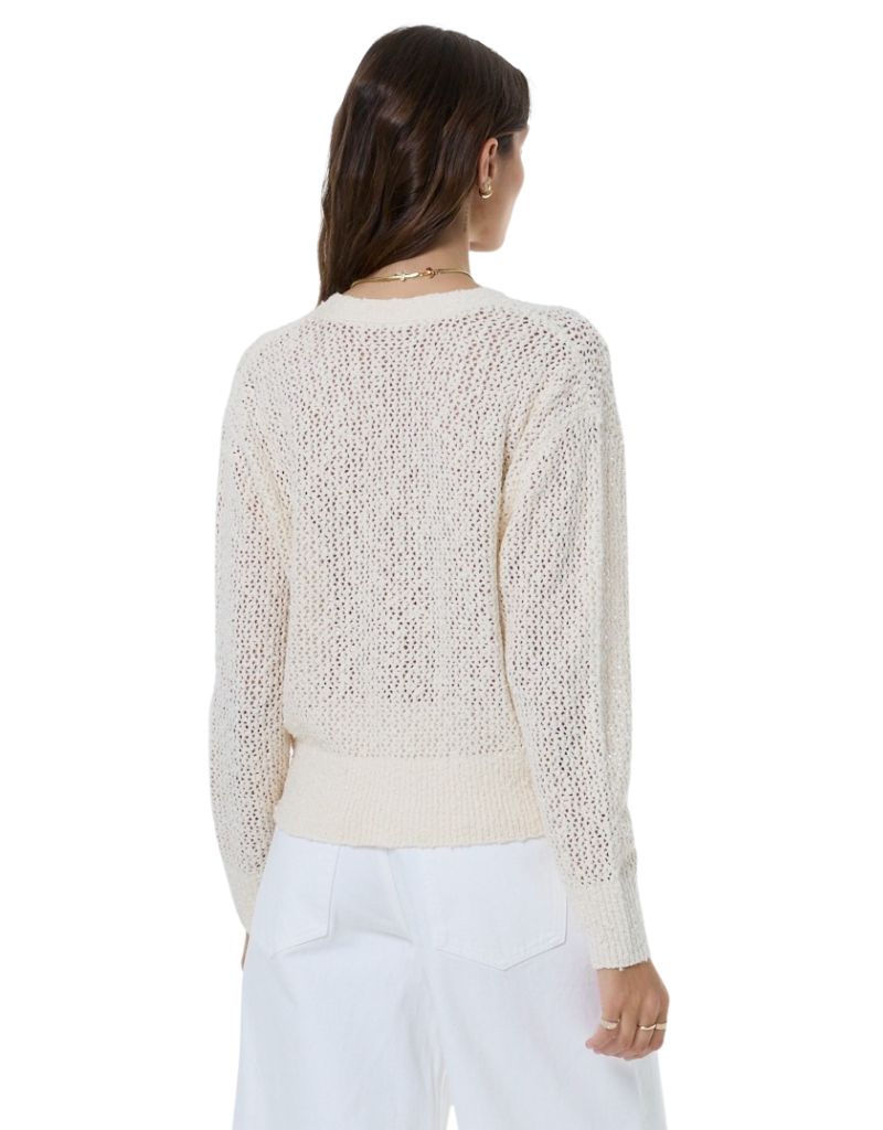 Bradshaw Boucle Cardigan Chalk Solid