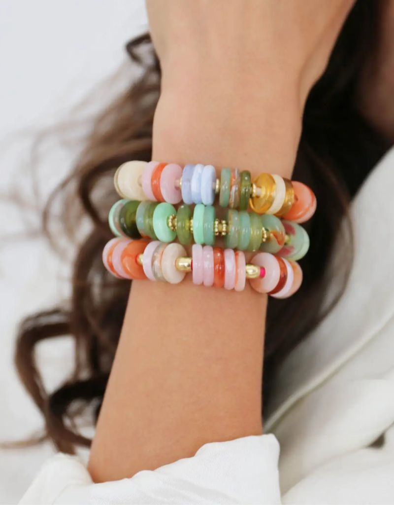 Peonies Capsule Bracelet Hair Tie