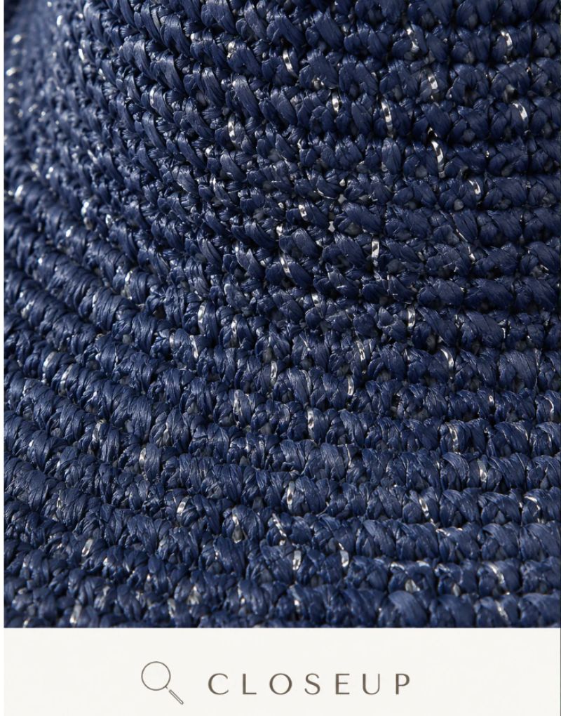 Carrera Hat in Navy & Silver