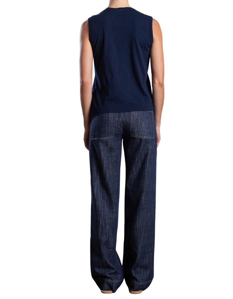 Aiden Mid-Rise Pant in Denim Night