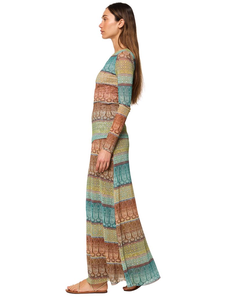 Ekat Skirt Paisley Ombre Mesh