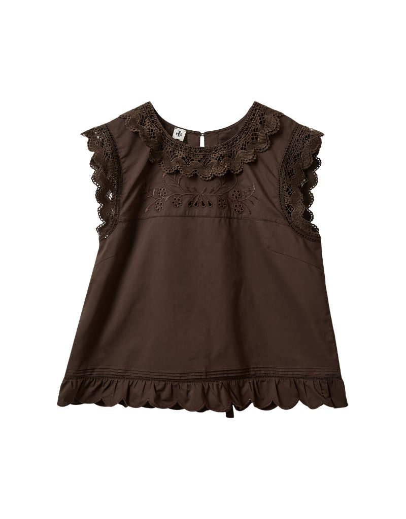 Kirsten Cloth Top Chocolate