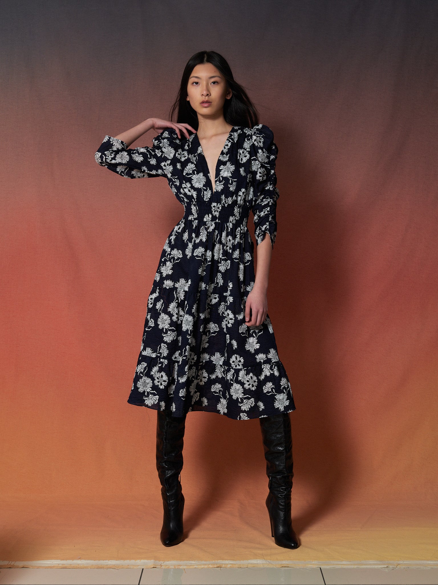 Blossom Dress Indigo