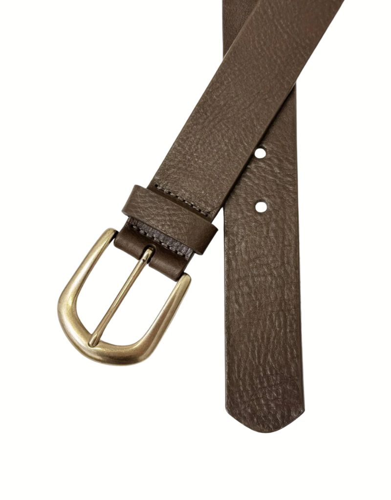 Yelena Belt 3502 Olive Vachetta G