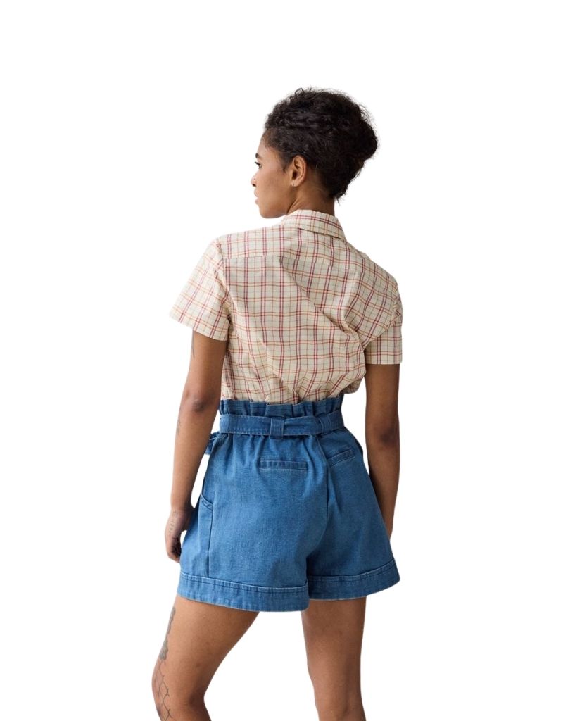 Scarf Tie Button Down Tattersall