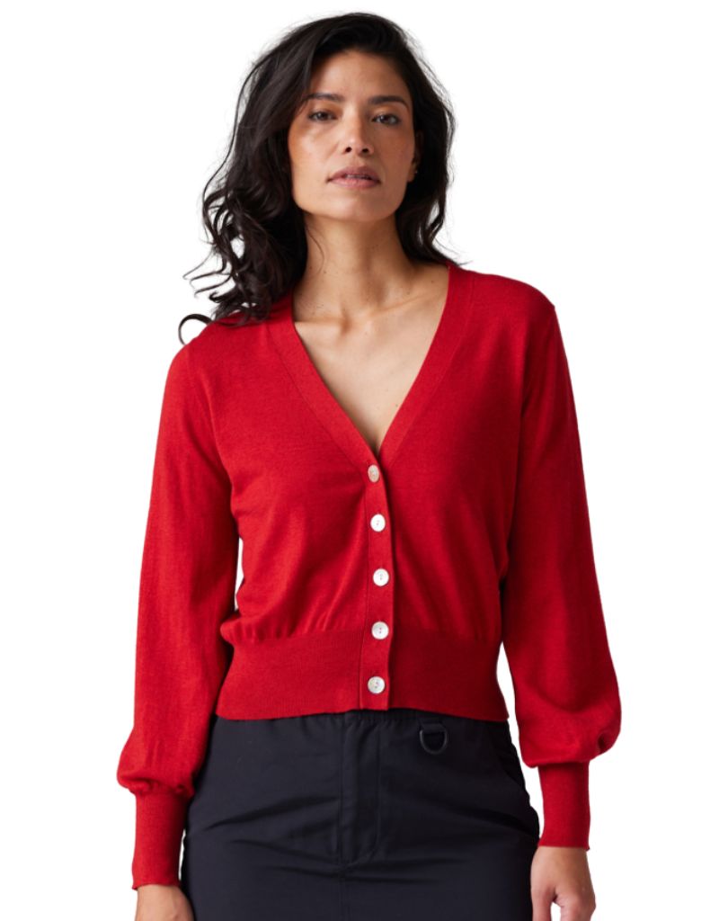 CSC Jes Elegant Cardigan Cranberry