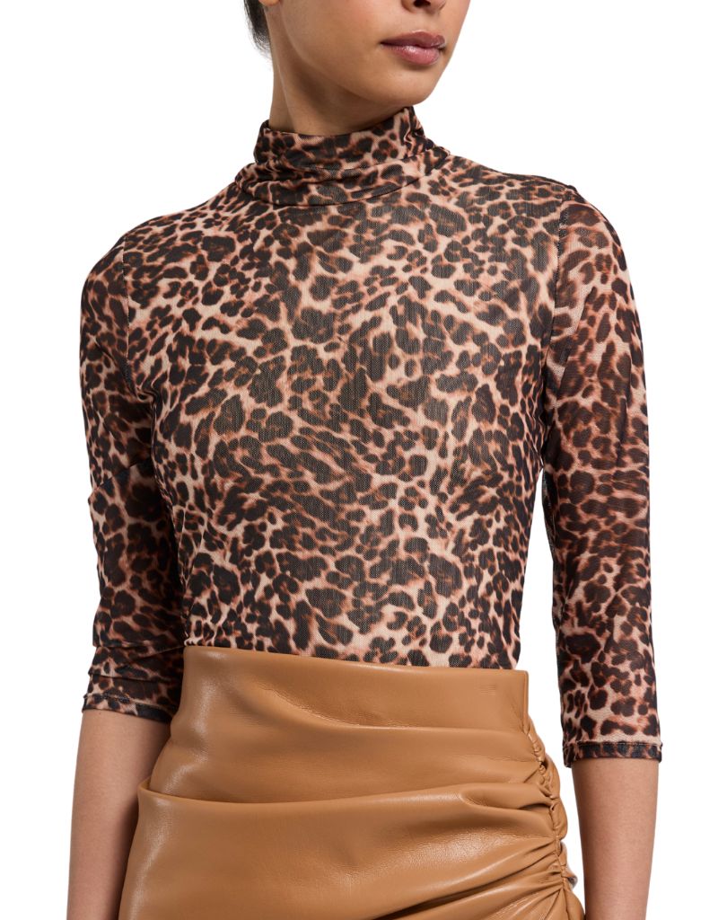 Milo Leo Mesh Bodysuit Leopardess