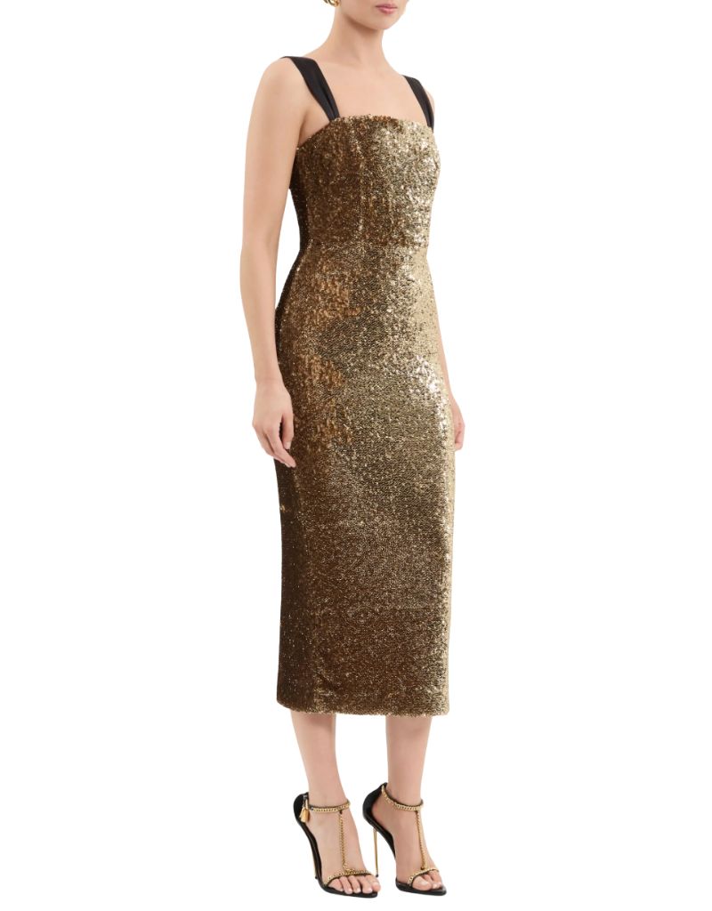 Cambridge Midi Dress Gold