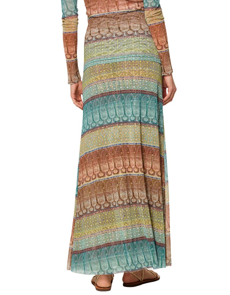 Ekat Skirt Paisley Ombre Mesh