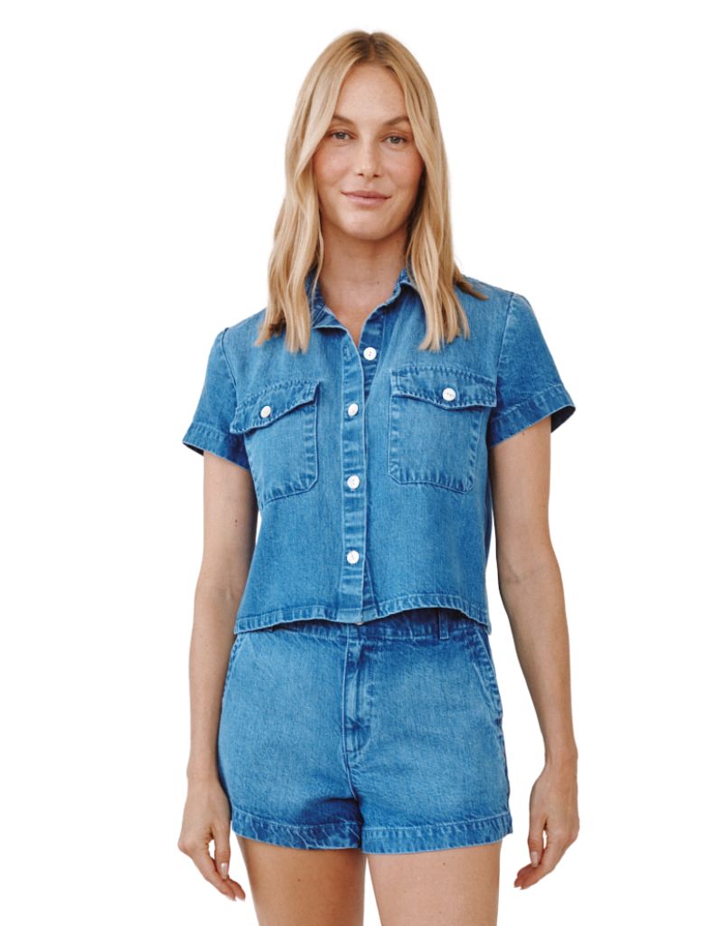 Elle Playa Trouser Short Spring Horizon Wash