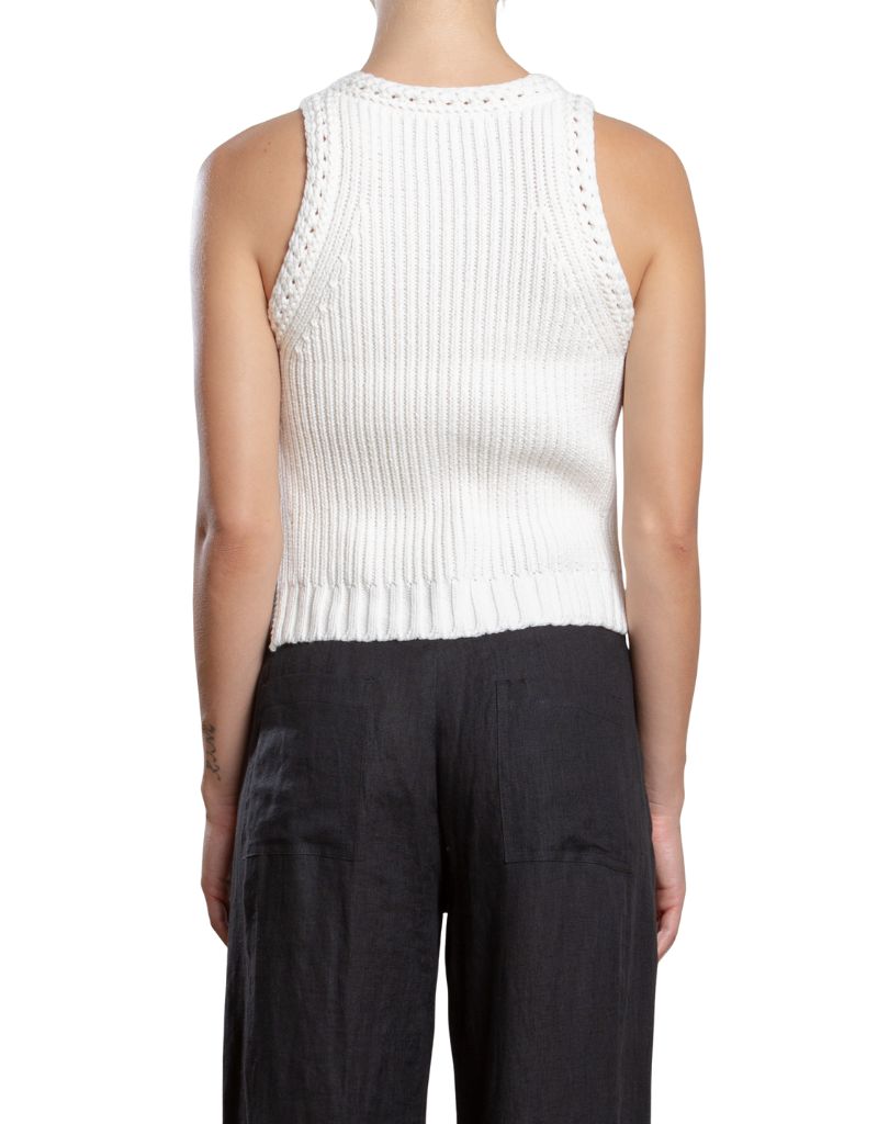 Cecil Tank Sweater Ivory PS26