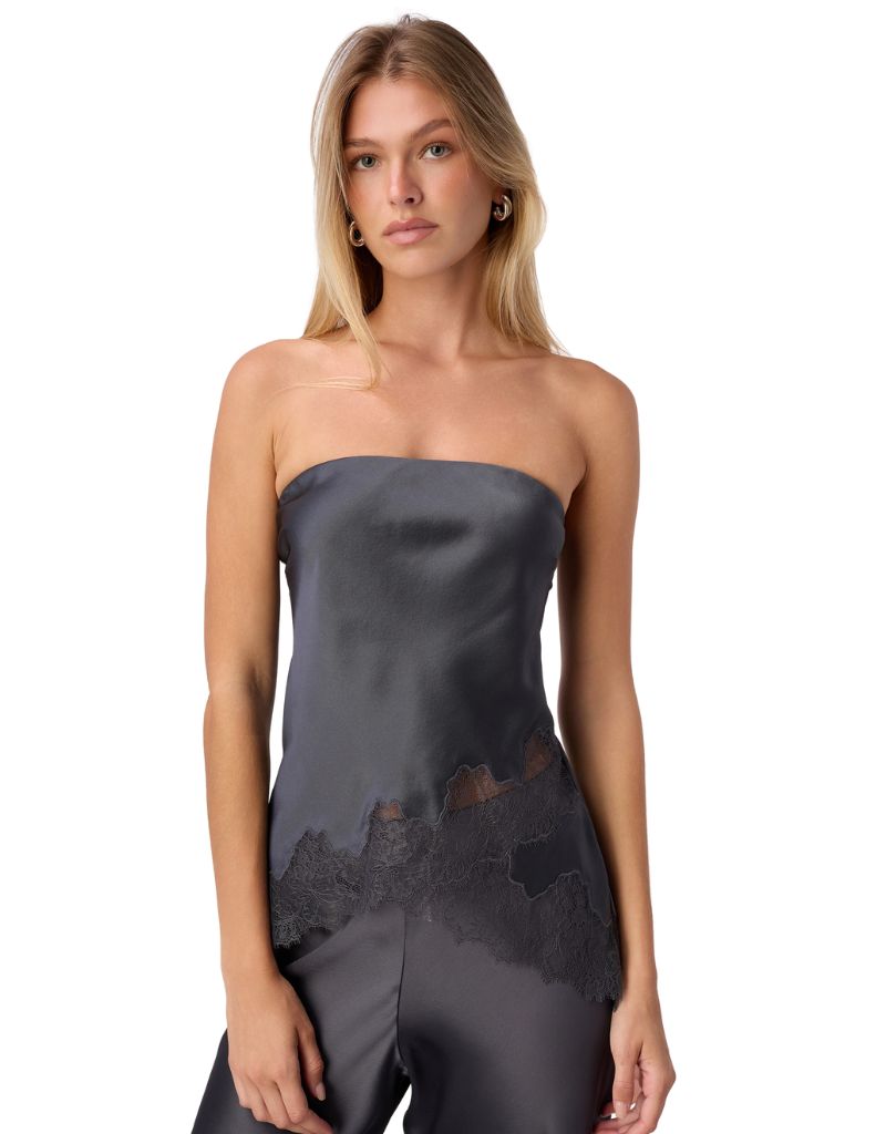 Odessa Strapless Camisole Coal