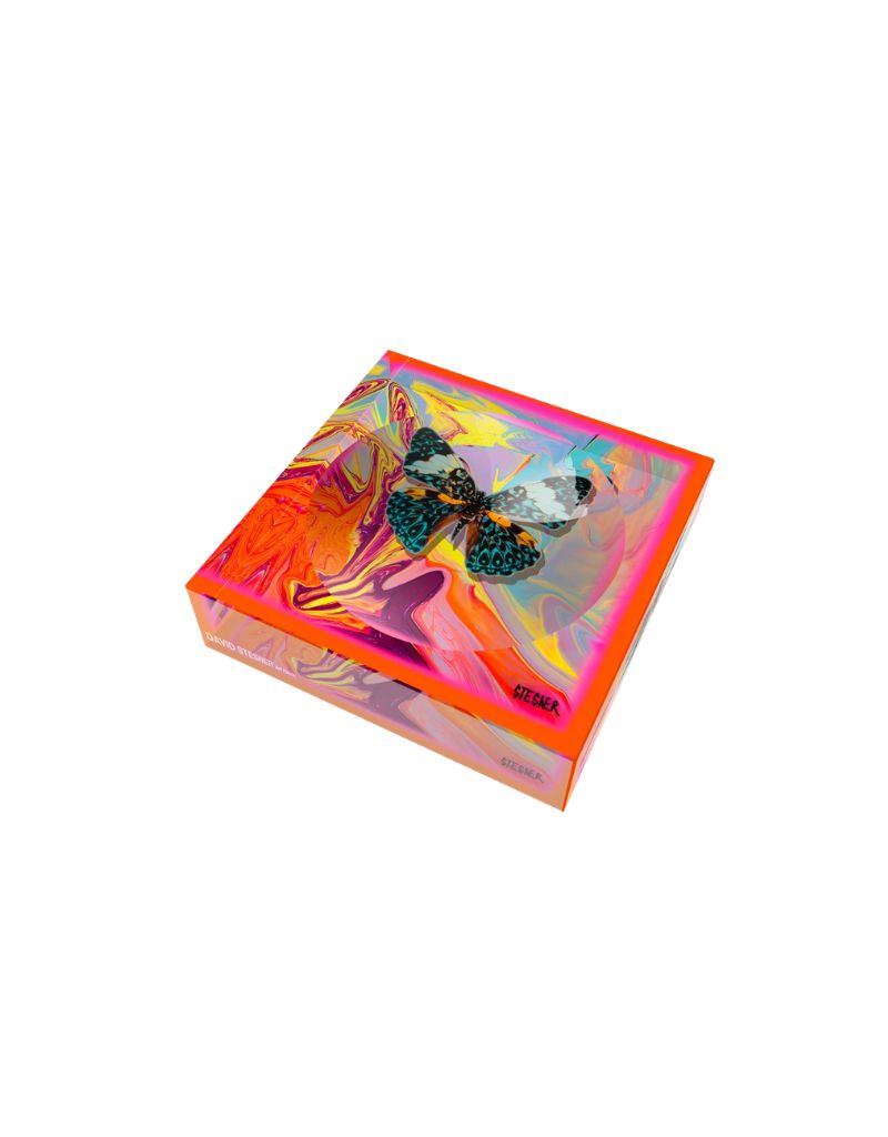 Coral Currents Acrylic Square Dish