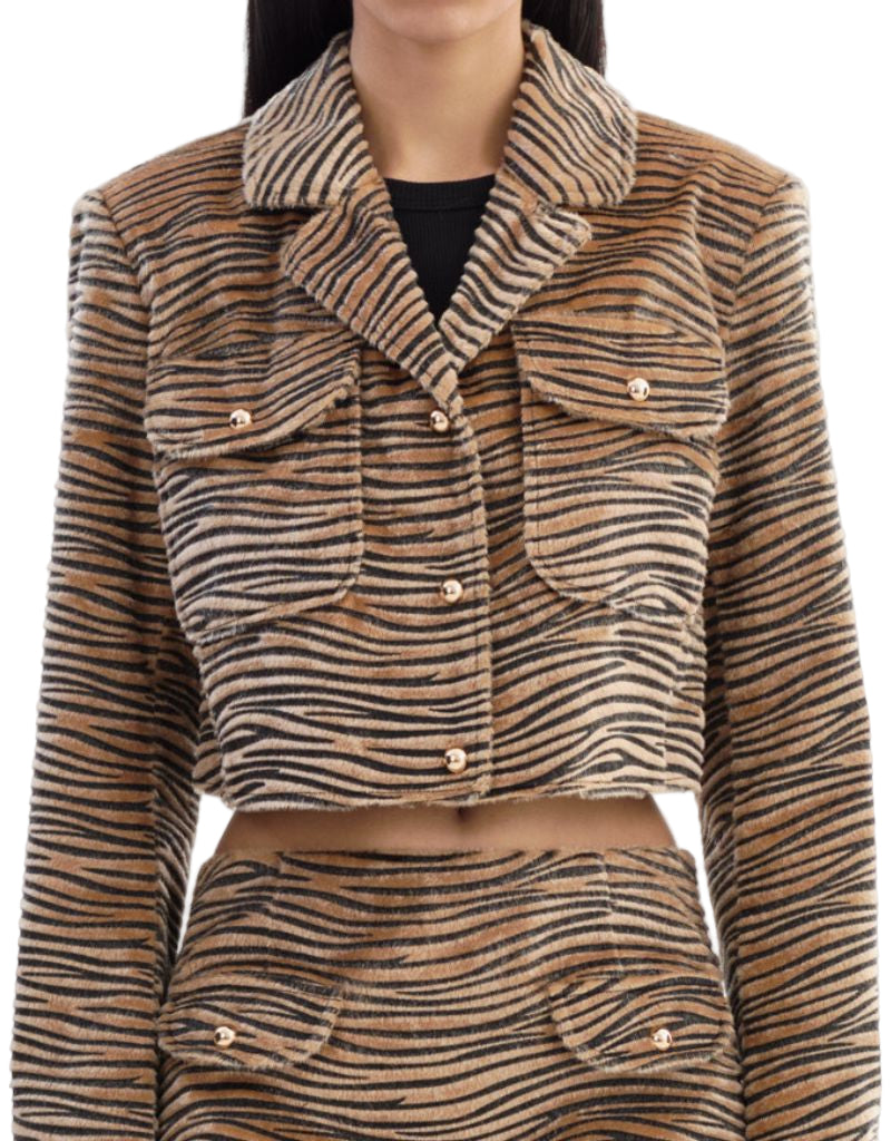 Jaylee Tiger Print Jacket