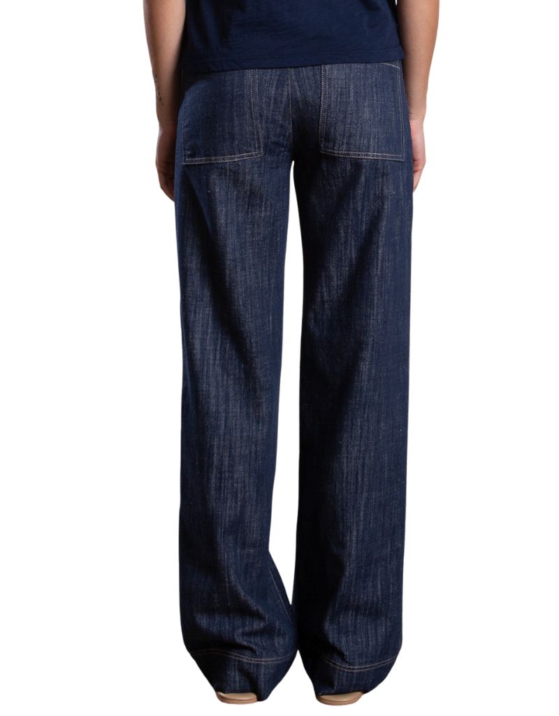 Aiden Mid-Rise Pant in Denim Night
