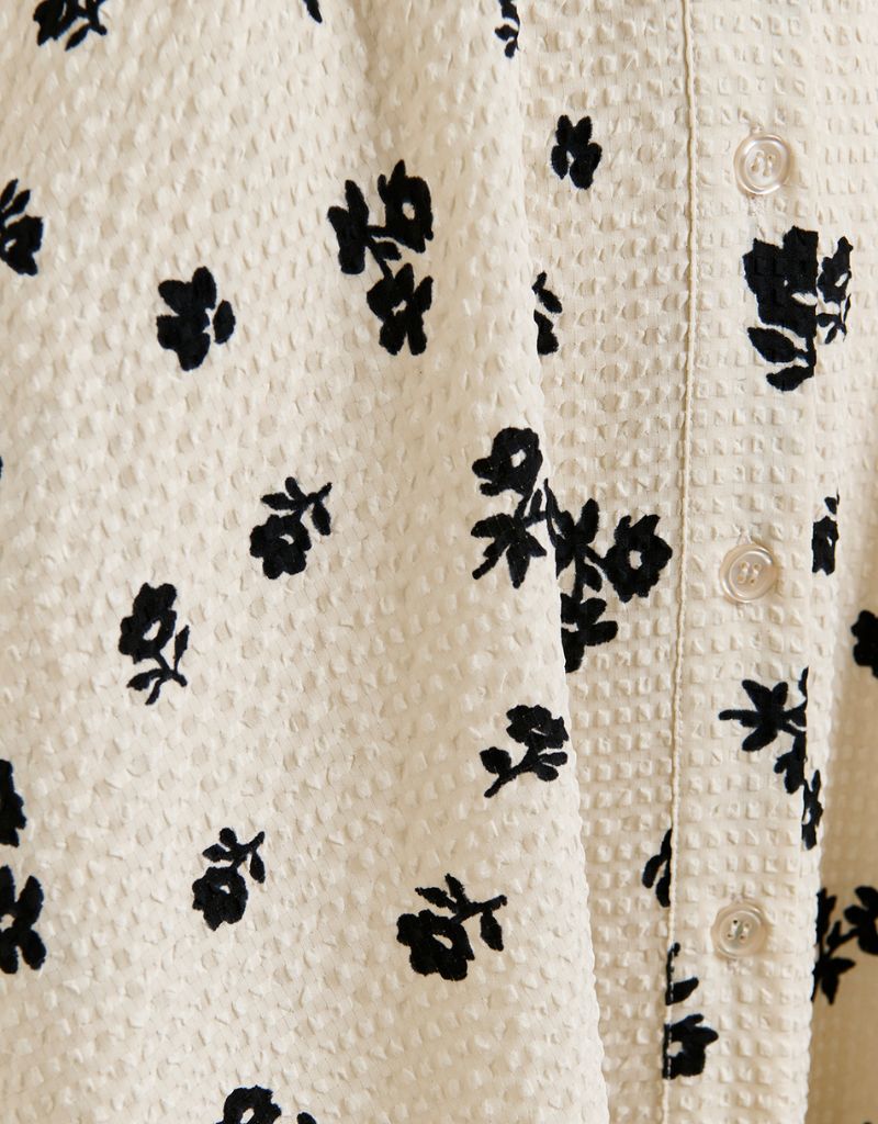 Jizo Shirt Dress Combo Off White