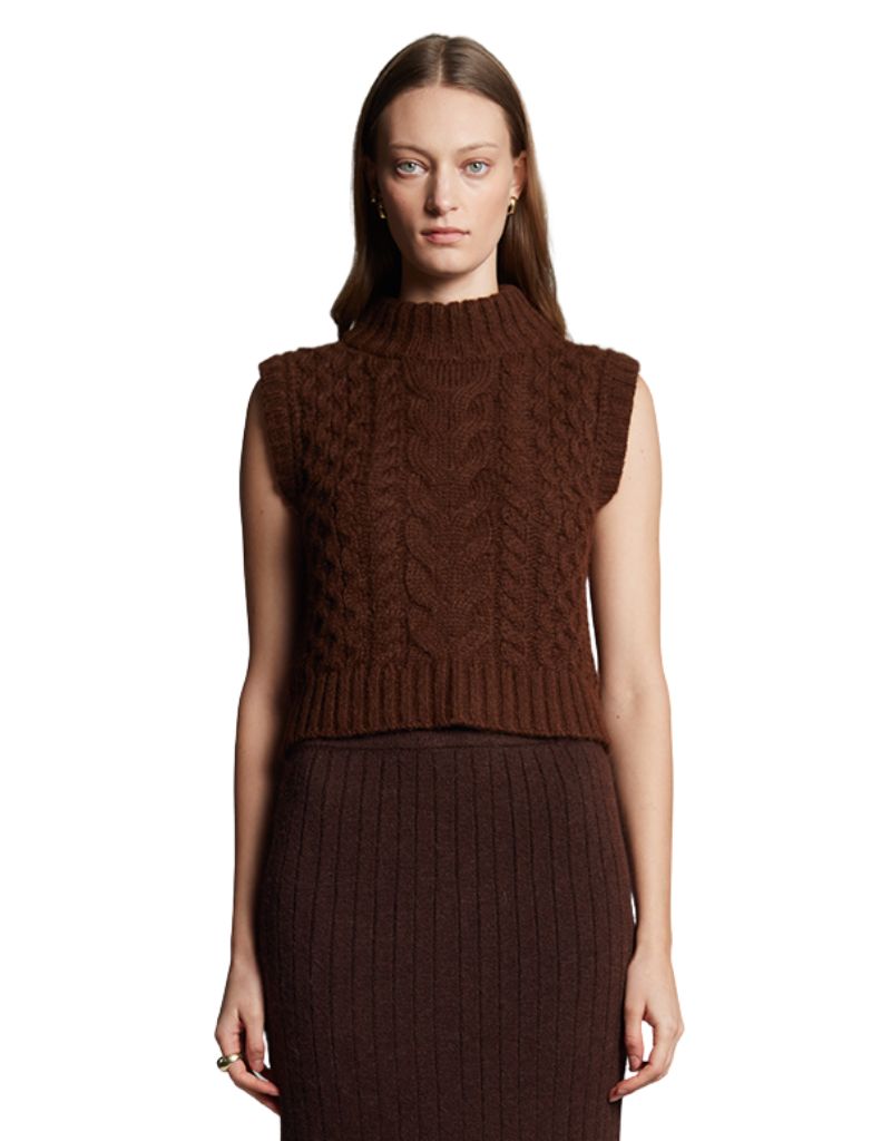 Ada Sweater Tank Espresso