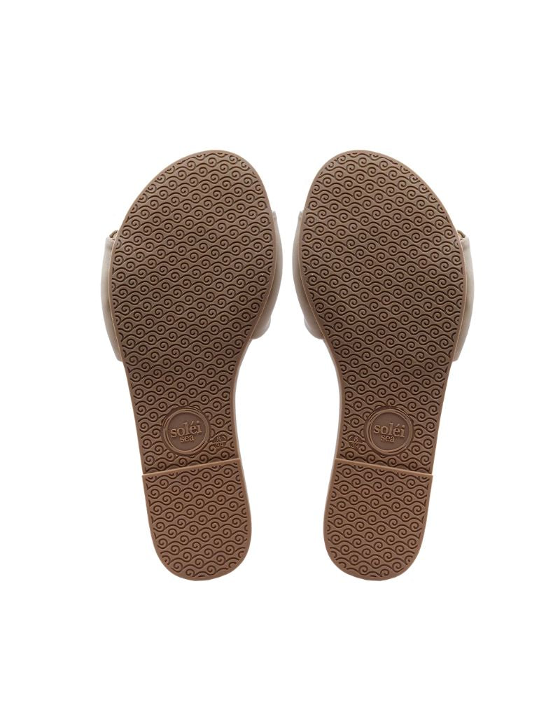 Dahlie Petal Slide Sandal Bistro