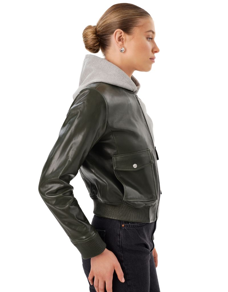 Candace Dark Olive/Heather Grey