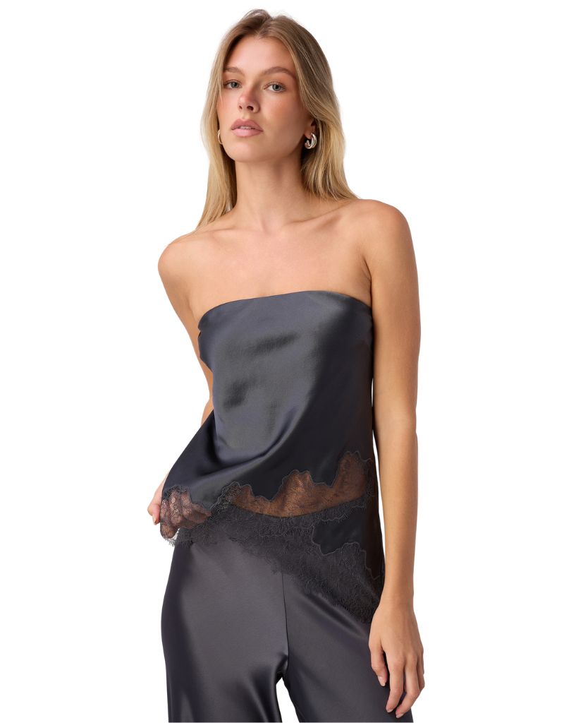 Odessa Strapless Camisole Coal