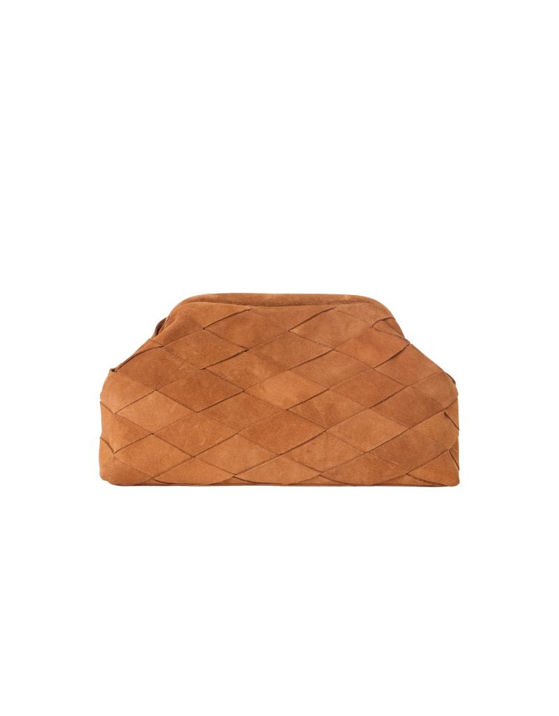 Noa Clutch Whiskey Suede F26