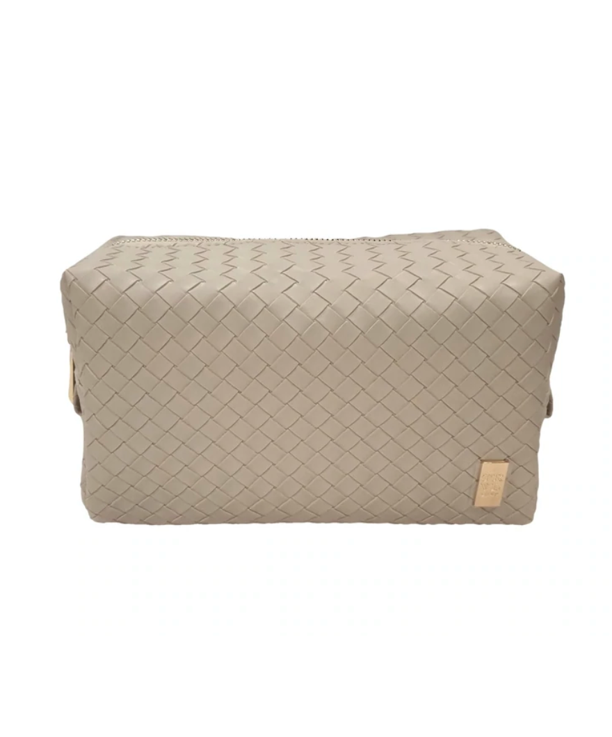 Luxe Train Woven Duo Dome Bags Bisque