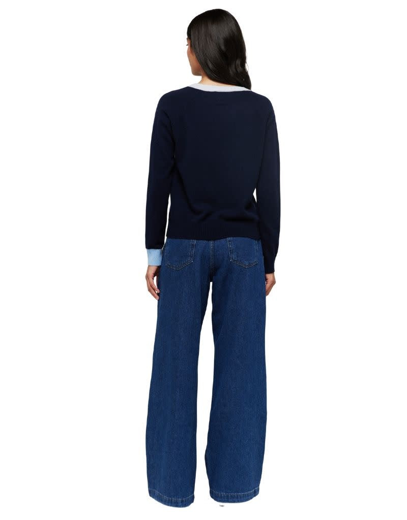 Side Wave Ivy Sweat Willow Navy