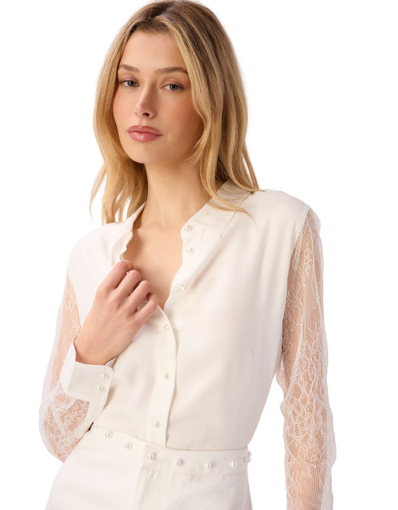 Chelsey Chiffon Blouse White