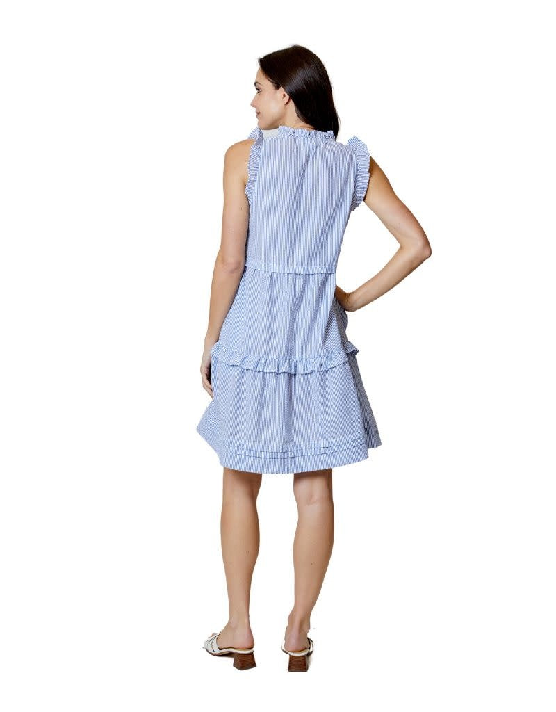 Sleeveless Dress Navy Combo