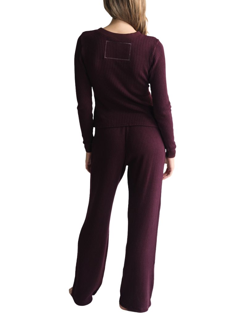 Maine Waffle Pants Merlot
