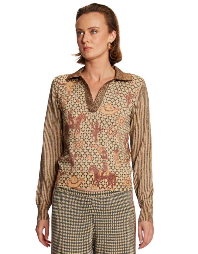 Millie Polo Knit Rodeo