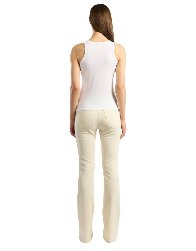 Cotton Citizen Standard Tank White in cream back view full body