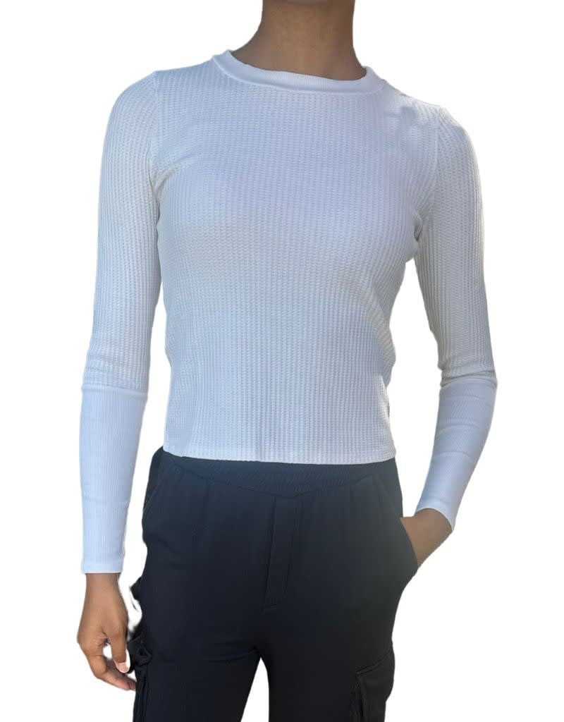 Luxe Thermal Long Sleeve Scoop Neck Cream